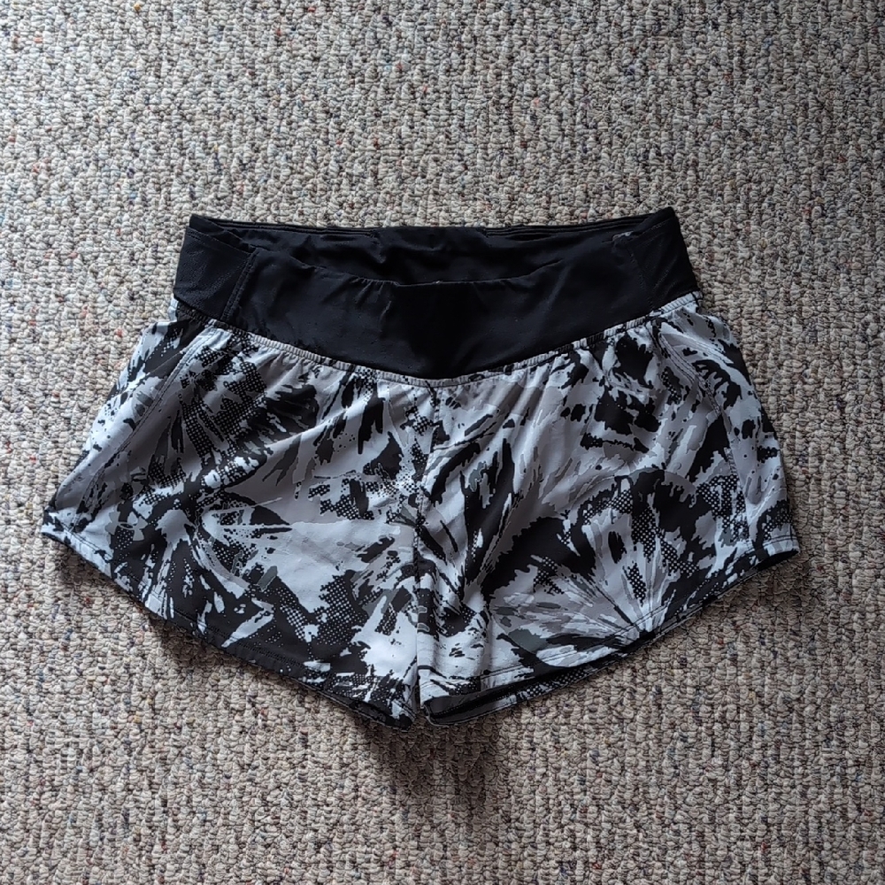 Under Armour Women's Athletic Shorts in Black and White